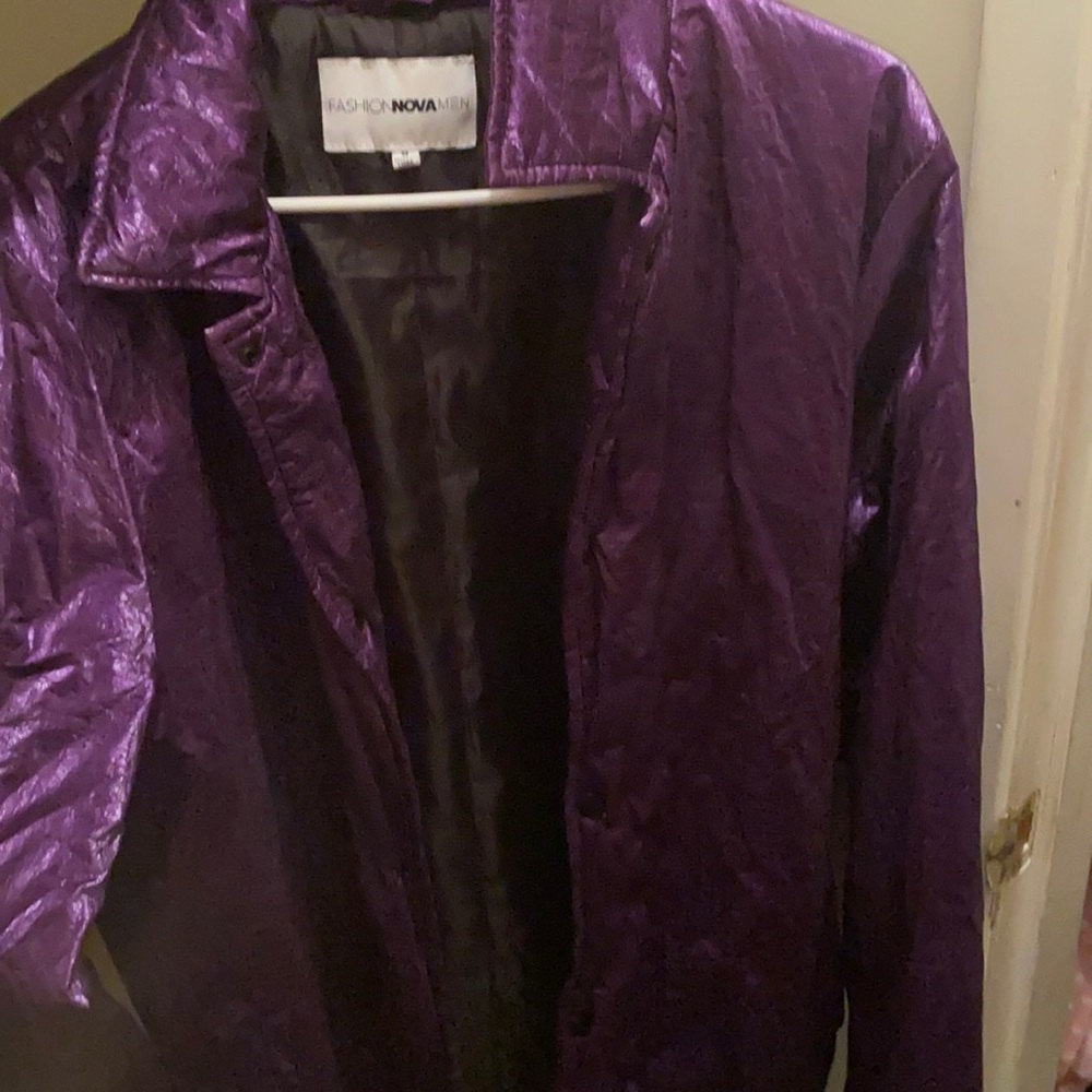 Purple Fashion Nova Men jacket